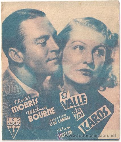 Cine: PTCC 431 EL VALLE DE LOS ICAROS PROGRAMA DOBLE RKO CHESTER MORRIS - Foto 1