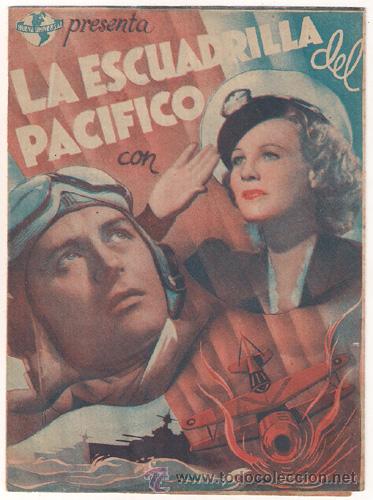 Cine: PTCC 519 LA ESCUADRILLA DEL PACIFICO PROGRAMA DOBLE UNIVERSAL RAY MILLAND - Foto 1