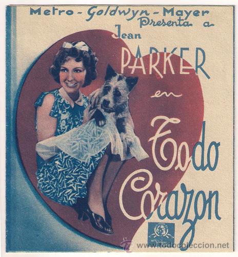 Cine: PTCC 302 TODO CORAZON PROGRAMA DOBLE MGM JEAN PARKER - Foto 1