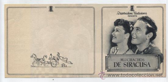 Cine: Muchachos de Siracusa. doble de Ballesteros. &iexcl;IMPECABLE!   SIN DOBLAR - Foto 1