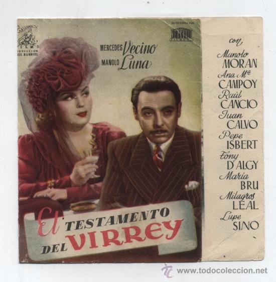 Cine: El Testamento del Virrey. Doble de Mercurio. - Foto 1