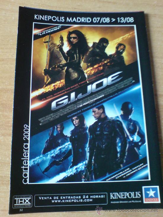 Cine: programa de la pelicula gijoe con programaci&oacute;n cine kinepolis - Foto 1