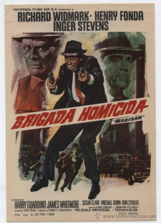 Cine: Brigada Homicida. Sencillo de Universal. - Foto 1