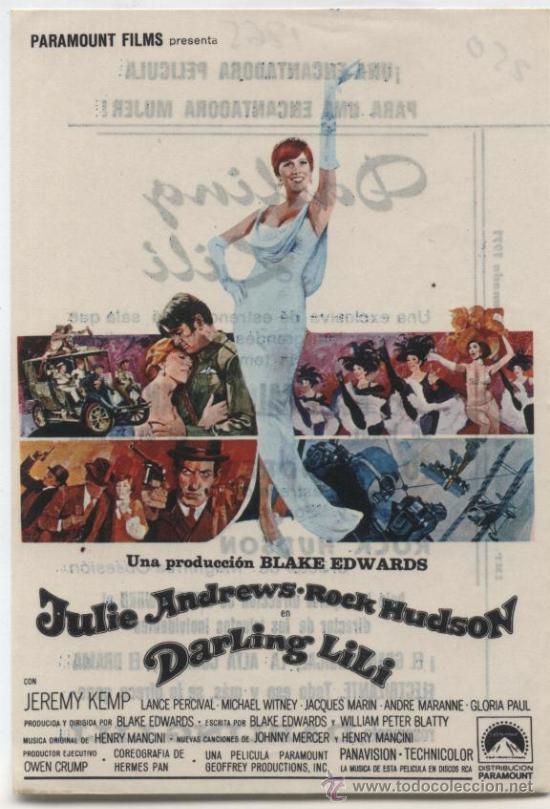 Cine: Darling Lil&iacute;. Sencillo de Paramount. El Madrigal de Granada 1971.  &iexcl;IMPECABLE! - Foto 1
