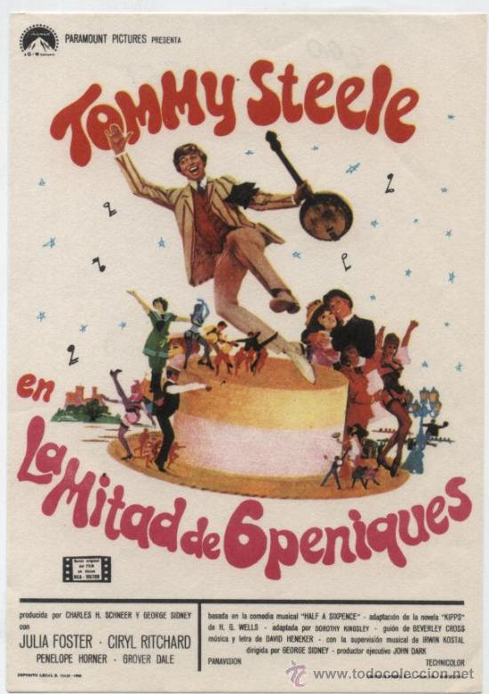 Cine: La mitad de 6 peniques. Sencillo de Paramount.  &iexcl;IMPECABLE! - Foto 1