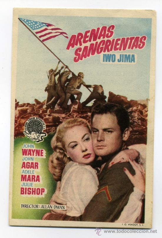 Cine: ARENAS  SANGRIENTAS, con John Wayne. - Foto 1