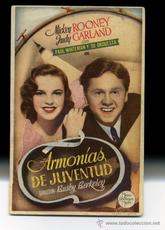 Cine: ARMONIAS DE JUVENTUD, con Mickey Rooney. - Foto 1