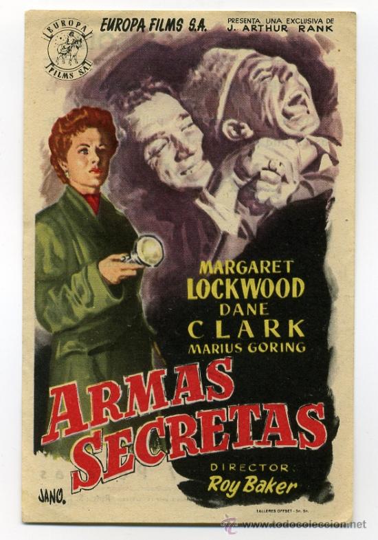 Cine: ARMAS SECRETAS, con Dane Clark. - Foto 1