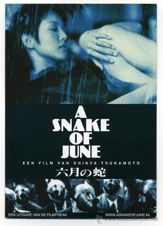  Foglietti di film di film antichi di cinema: A SNAKE OF JUNE, por Van Shinya Tsukamoto.