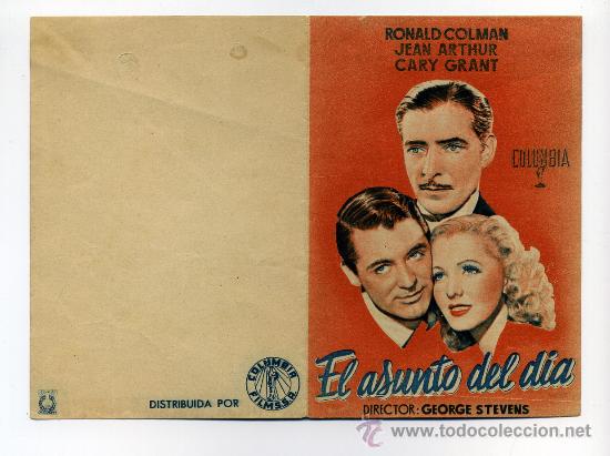 Cine: EL ASUNTO DEL DIA, con Cary Grant. - Foto 1