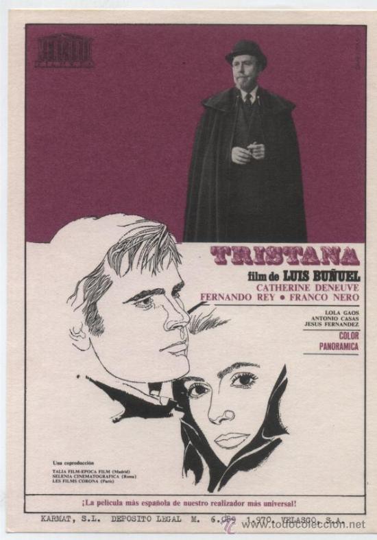 Cine: Tristana. Sencillo de Mercurio.  &iexcl;IMPECABLE! - Foto 1