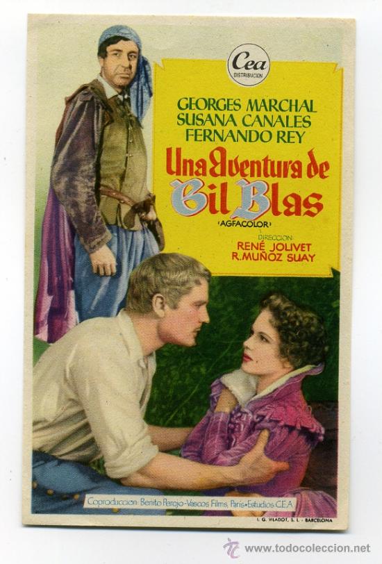 Cinema: AVENTURAS DE GIL BLAS, con Fernando Rey.
