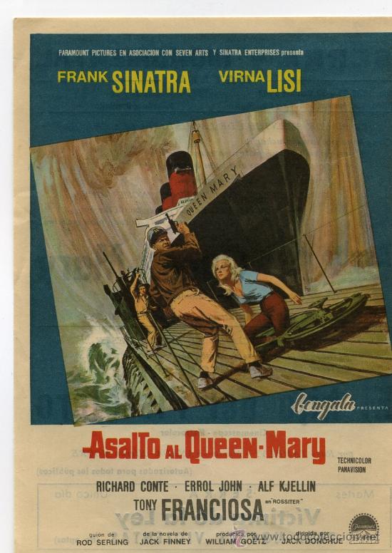 Cinema: ASALTO AL QUEEN MARY, con Frank Sinatra.