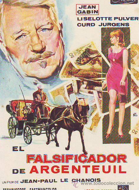 Flyers Publicitaires de Films Anciens: el falsificador de argenteuil
