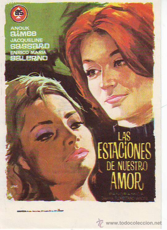 Flyers Publicitaires de Films Anciens: las estaciones de nuestro amor