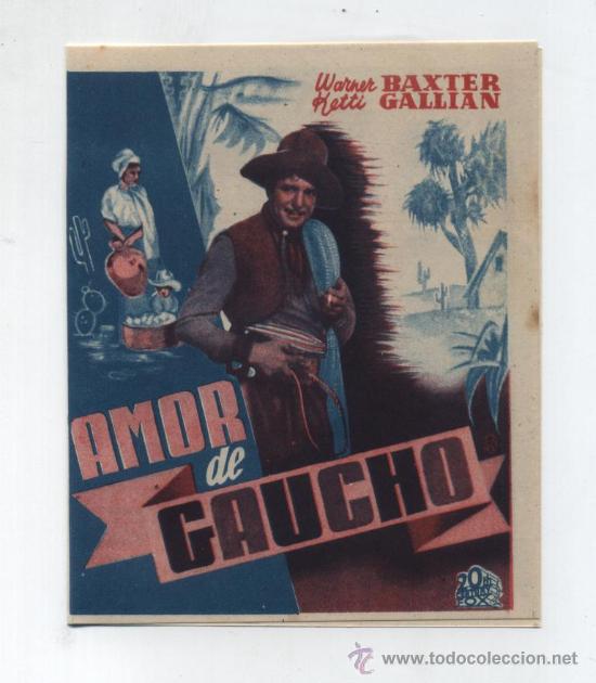 Cine: Amor de Gaucho. Doble de 20Th Century fox.  &iexcl;IMPECABLE! - Foto 1