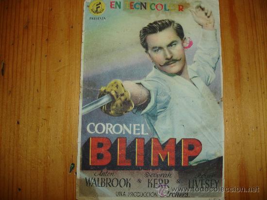 Cine: CORONEL BLIMP. ANTON WALBROOK. DEVORAH KERR CINE GLORIETA - Foto 1