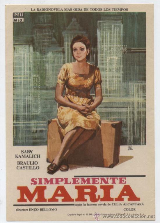 Cine: Simplemente Mar&iacute;a. Sencillo de Pelimex. - Foto 1