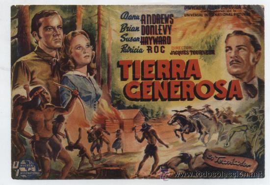 Cine: Tierra Generosa. Sencillo de Universal. - Foto 1