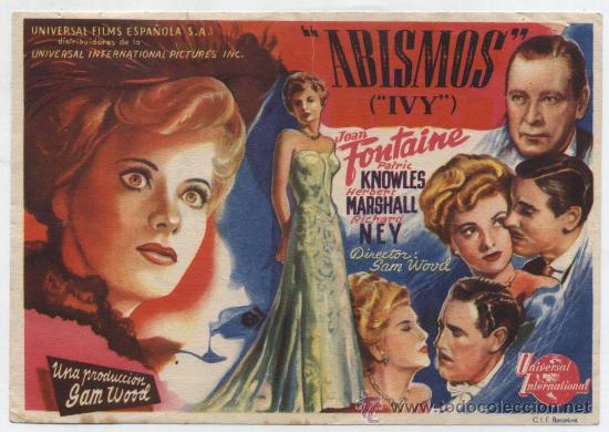 Cine: Abismos. Sencillo de Unuversal. - Foto 1