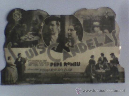 Cine: Folleto de mano LUIS CANDELAS - Foto 2