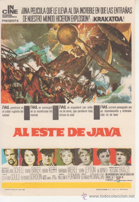 Foglietti di film di film antichi di cinema: AL ESTE DE JAVA
