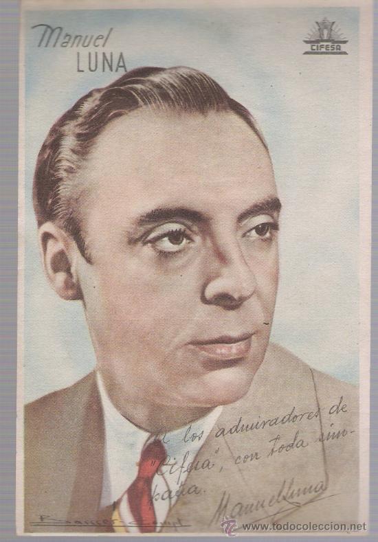 Cine: Manuel Luna. Sencillo de Cifesa. - Foto 1