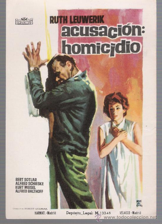 Cine: Acusaci&oacute;n: homicidio. Sencillo de Procines. - Foto 1
