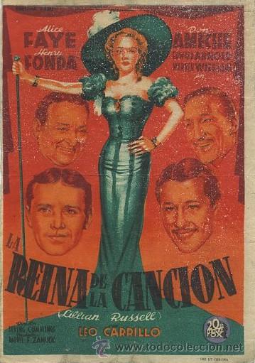 Cine: PROGRAMA DE CINE: REINA DE LA CANCION PC-1480 - Foto 1
