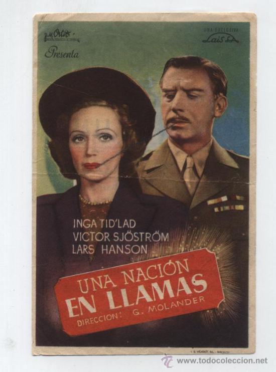 Cine: Una Naci&oacute;n en llamas. Sencillo de Lais.   Cine Santo Domingo.