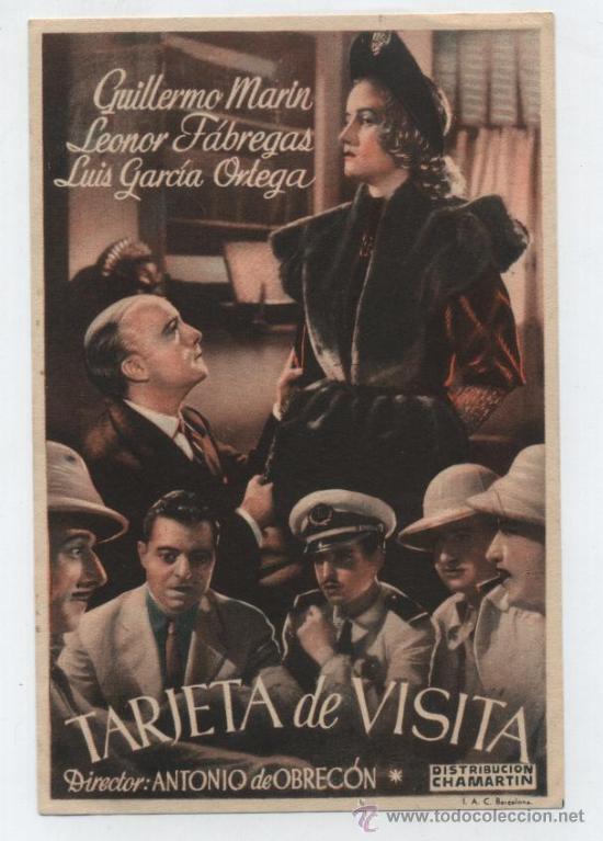 Cine: Tarjeta de Visita. Sencillo de Chamart&iacute;n.