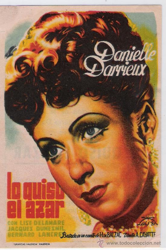 Foglietti di film di film antichi di cinema: lo quiso el azar