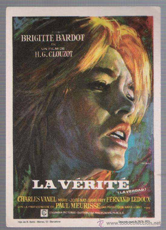 Cine: La Verit&eacute;. Programa sencillo. - Foto 1