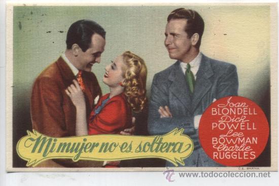 Cine: Mi mujer no es soltera. Programa sencillo.  &iexcl;IMPECABLE! - Foto 1