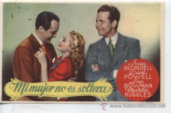 Cine: Mi mujer no es soltera. Programa sencillo.  &iexcl;IMPECABLE! - Foto 1