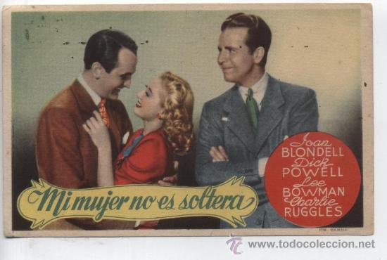 Cine: Mi mujer no es soltera. Programa sencillo. - Foto 1