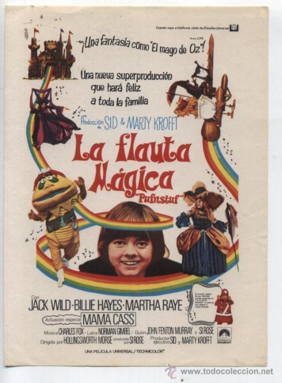 Cine: La flauta m&aacute;gica. Sencillo de Paramount. - Foto 1