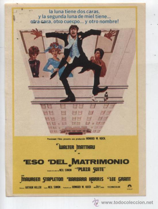 Cine: Eso del matrimonio. Sencillo de Paramount.  &iexcl;IMPECABLE! - Foto 1