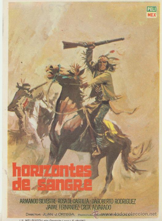 Cine: Horizontes de Sangre. Sencillo de Pelimex.  &iexcl;IMPECABLE! - Foto 1