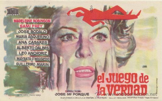 Cine: El juego de la verdad. Sencillo de Mercurio.  &iexcl;IMPECABLE! - Foto 1
