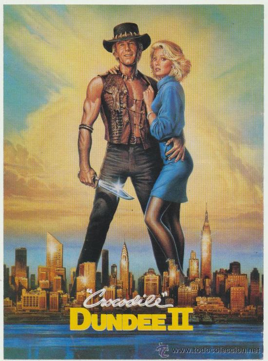 Cine: Crocodile Dundee II. Tr&iacute;ptico de Paramount. - Foto 1