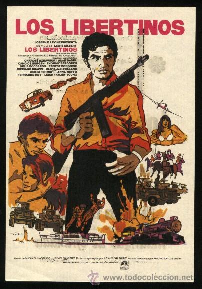  Flyers Publicitaires de films Anciens: P-3395- LOS LIBERTINOS (The Adventurers) Charles Aznavour - Alan Badel - Candice Bergen