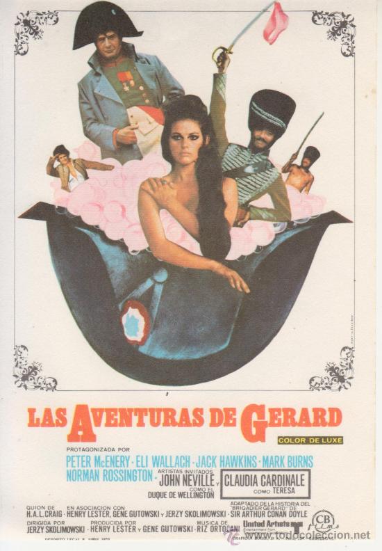 Foglietti di film di film antichi di cinema: LAS AVENTURAS DE GERARD