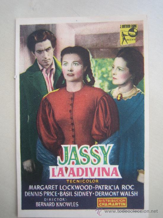 Cine: jassy la adivina chamartin - folleto de mano original estreno