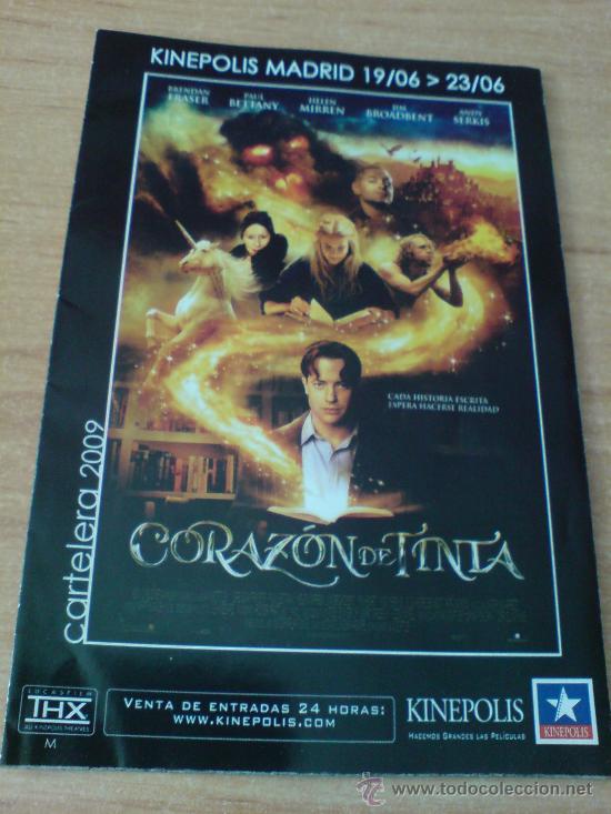 Cine: programa CINE KINEPOLIS de la pelicula corazon de tinta - Foto 1