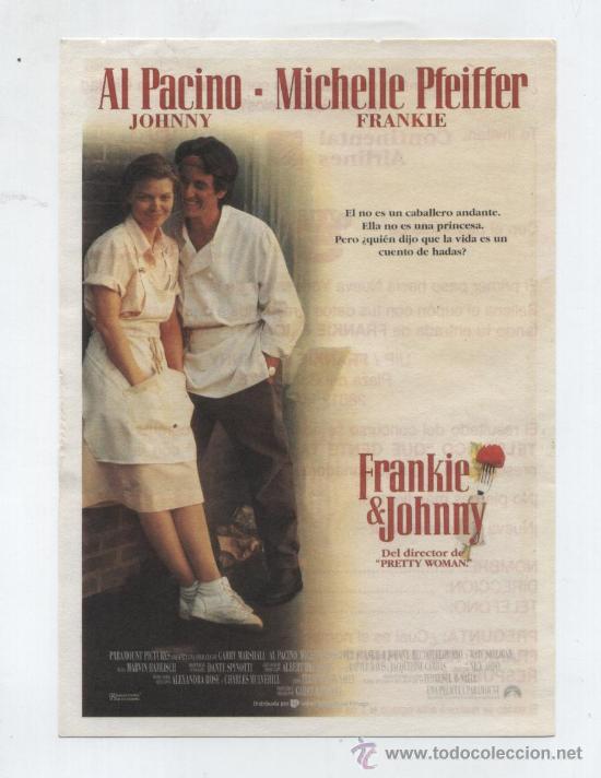 Cine: Frankie & Johnny. Sencillo de Paramount.  &iexcl;IMPECABLE! - Foto 1