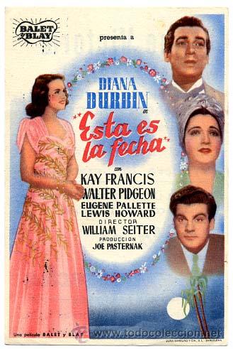 Cine: ESTA ES LA FECHA  , SENCILLO, ORIGINAL , PM10411