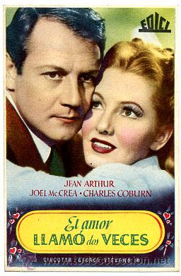 Cine: EL AMOR LLAMO DOS VECES   , SENCILLO, ORIGINAL , PM10419