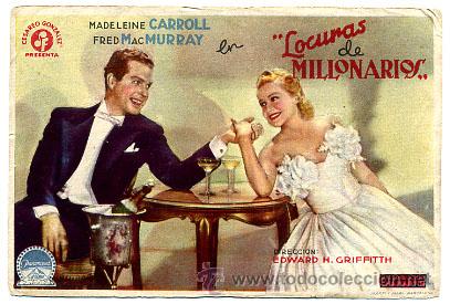 Cine: LOCURAS DE MILLONARIOS    , SENCILLO, ORIGINAL , PM10426