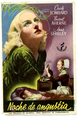 Cine: NOCHE DE ANGUSTIA   , SENCILLO, ORIGINAL , PM10436